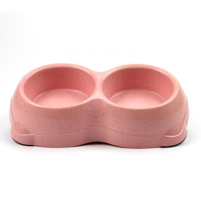 가장 좋은 가격으로 내구성 있는 두 배 대나무 휴대용 개&고양이 음식 그릇 1