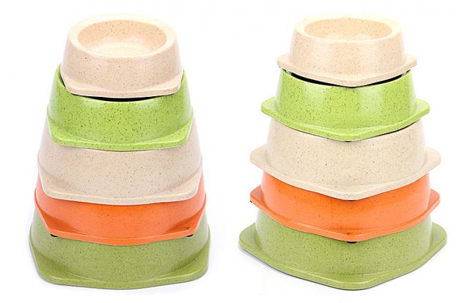 반려동물 용품 에코 대나무 섬유 둥근 개 그릇 제조업체 2