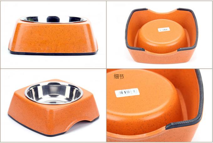 고품질의 대나무 및 스테인리스 스틸 순수 자연 애완 동물& 고양이& 개 먹이 그릇 4