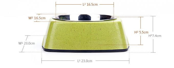 고품질의 대나무 및 스테인리스 스틸 순수 자연 애완 동물& 고양이& 개 먹이 그릇 5