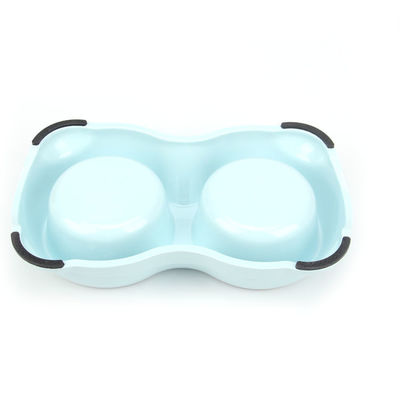 스테인리스 스틸 듀얼 애완 동물 개 그릇 물 공급 그릇