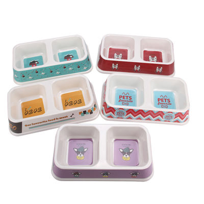 좋은 품질의 두 배 플라스틱 개&고양이 음식 물 그릇