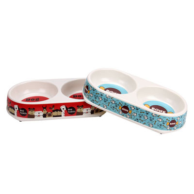 이중 메라민 항균 개& 고양이 애완 동물 음식 먹이 그릇