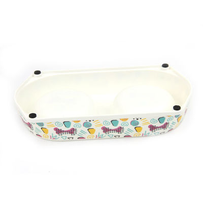 반려동물 제품 친환경 Bambu Fiber Premium Dog Double Bowl